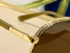 Okulary przeciwsłoneczne dla mężczyzn i kobiet projektanci 1098 Moda Popularność na zewnątrz w stylu plażowym anty-Uultraviolet Uv400 Plate Metal Oval Full Frame Retro Goggles Whit Box