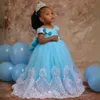 زهرة زهرة الفتاة مع القوس الخامس الرقبة الدانتيل الدانتيل tulle tulle flowergirl فساتين الأميرة كوين الأطفال فستان حفلة عيد ميلاد للزواج NF053