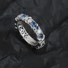 designer ring titanium stål tvåfärgad korsring u lås ring hjärtring olika stilar slät ring diamantring med presentförpackning bästa kvalitet