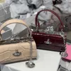 Модные вечерние сумки Viviane Westwood Мини-сумка для губной помады с цепочкой на ремешке через плечо Дизайнерская сумка-клатч Симпатичные маленькие сумки на плечо