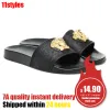 Designer Sandal Woman Wholesale Medusa Avatar Slide Slipper Gummi Mule Womens Luxury Sandale Classic Sliders Slide Black Designer Mens Platform Casual Shoe Fla