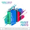 100% Original LED screen display GEMBAR 10000puffs 15 flavors available disposable vape bar E-cigarettes vaper With Mesh Coil shipping in 24 hours