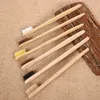 Escova de dentes 10pcs escova de dentes de bambu descartável