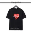 Lanvins Men's T-shirts Designer Luxury Classic T Shirt Chest Letter Tryckt Skjorta High Street Tshirts Shoe Cotton Loose 719