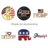 Broches broches broches bijoux 10 pièces/lot drapeau américain broche lettre Usa patriotique pour cadeau livraison directe Dhpts