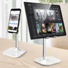 Tablet PC Stands liga de alumínio desktop telefone móvel tablet suporte extensível universal suporte tablet estação mesa ajustável dobrável yq240125