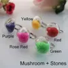 Band Rings 3PCS 27MM Flat Bubble Liquid Rings with Mixed Color Lucky Beads Stuffing Inside Glass Globe Bottle Jewelry 240125