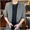 Mens Suits Blazers B2156-Mens Suit Winter P Style Anpassningsbara Drop Delivery Apparel Clothing Otmsy