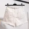 Shorts pour femmes Mode Bleu Denim Été Taille haute Lâche Pantalon court Sexy Fille All Match Jeans Large Coréen
