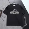 Nouveaux hommes D'été Lâche T-shirt Mode Tendance Pur Coton Manches Courtes De Luxe Lettre Graffiti Motif T-shirt M-3XL