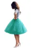 Kvinnor petticoat kort kjol mjuk tutu tyll party klänning 6 lager vintage hög midje boll klänning underskirt rockabilly crinoline cpa539