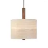 Hanglampen Stille stijl stoffen ringverlichting Slaapkamer Studeerkamer Moderne woonkamer Eetlamp Japans katoenen linnen hangend