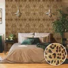 Wall Stickers 1 Roll 40x250cm Dark Leopard Grain Leather Effect Wallpaper Self-adhesive Removable Animal Faux Peel And Stick