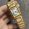 Kvinnor Titta på damer Designer Watch Square Panthere Fashion Quartz Movement Watches Square Tank Women Gold Silver Watches Montre de Luxe Business