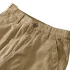 Shorts pour hommes 2024 Vêtements de travail Vintage et beau coton d'été ample grand kaki décontracté polyvalent