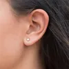 Örhängen 14k guld fylld 2mm/3mm/4mm zirkonörhängen guld smycken guldfyllda studörhängen brincos pendientes oorbellen boho örhängen