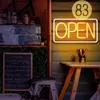 LED Neon Sign Open Neon Sign Lights LED WALL USB Atmosphere Light Door Decor Hanging Night Lamp Business Bar Club Coffee Shop Decoration YQ240126