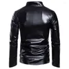 Vestes pour hommes Veste de moto en simili cuir PU Biker Casual Vêtements d'extérieur Manteau rouge noir