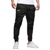 Pantalons pour hommes pantalons de survêtement décontractés avec poches pantalon de Jogging cordon de serrage en plein air course Fitness pantalon masculin respirant pantalons Ropa Hombre