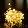 Guirlande lumineuse LED en fil de cuivre avec batterie USB, 30M, éclairage féerique d'extérieur étanche, décoration pour noël, fête de mariage