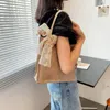 Sacos de noite Saco de almoço de lona Bento Box Bolsa Bow Ombro Mão Ins Moda Mulheres