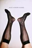 Men's Socks Nylon Business Horse Oil Stockings Mirror Summer Black Thin Formal Mid-tube Suit