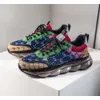 2024 Nieuwe Designer Sneakers European Station Fight Color Herenschoenen Lace-Up (de eerste laag koeienhuid) Designer Tokugawa Schoenen Platte hak Lage ronde kop Schoenen letterg