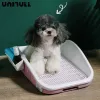 箱新しい動物ペット犬屋内用品ポータブル犬トイレプラスチック二重層犬パッドトレーニング猫の子犬のおしっこアクセサリー