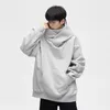 Outono ninja streetwear gola alta hoodies para homens carta bordado hip hop moda sweatshirts y2k vintage velo com capuz 240119