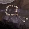 Strand Fashion Trend Unique Design Elegant Delicate Baroque Pearl Bracelet Ladies Premium Jewelry Birthday Party Gift For Girls