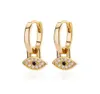 2024 Stud Eye Drop Earrings for Women Steel Gold Plated Demon Eye Earring 2024 Nya trendsmycken