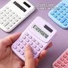 Calculatrices Petite calculatrice solaire Calculatrice portable Mignon 8 chiffres LCD Calculatrice électronique de bureau à domicile pour enfant Calculatrice d'école primaire