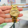 الرجال الفاخرين wristwatch اليابان الميكانيكية التلقائي 118238 36 مم 18 كيلو أصفر الذهب واتشنو القديم العلامة التجارية الجديدة سوار جديد من الفولاذ المقاوم للصدأ من الياقوت