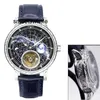 Montre de luxe Super Homme Lune Sport Univers Terre Tourbillon Lumineux Automatique Homme Toubillon