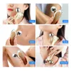 3D Roller V Face Lifting Massager Micro Current Skin Firming Wrinkle Removal Device Body Sliming Massage Machine 240122