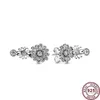 Charm Hot Sier Beautiful and Dazzling Daisy Female Earrings, Ladies Wedding Gifts, Highquality Fashion Charm Jewelry