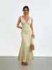 Casual Dresses Women S Deep V Neck Lace Patchwork Maxi Dress Sleeveless Backless Wedding Evening Cocktail Party