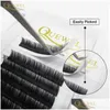 Faux-cils Quewel 0.07mm Extension de cils 12 lignes/plateau 8-15 mixte C/Cc/D Curl soie Volume cils maquillage Faux vison goutte Deliv Otytx