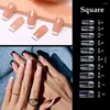 Faux ongles 240 pièces minces semi-givrés ensemble de patchs imperméables fournitures d'art des ongles pour l'art de bricolage