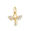 New Charms Gold Medals Angel Magic Wand Fit Original Bracelet Jewelry Envelop For Women Gifts DIY Free Shipping
