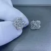 Ślubne kolczyki diamentowe Niestandardowe moissanite lab