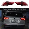 Dla VW Tiguan LED Light Light 17-21 Hamulec Rewers Parking Runging Light Streamer Wskaźnik skrętu Wskaźnik Auto Zespół Auto części Auto