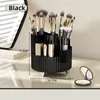 Boîtes de rangement Desktop Portable Rotation Multifonction Proof Cosmetic Brush Organizer porte-poussière Boîte de maquillage à lèvres Shadow