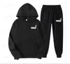 Men's Tracksuits Autumn Winter Hooded Sweatshirt Suit Men And Women Couple Jogging Hoodies+Sweatpants Two Pieces Set Streetwear Casual Clothing T240126