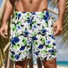 Shorts pour hommes Hommes Maillots de bain Mode Graffiti Imprimer Anti-rides Conseil Jeunes Tie-Dye Cordon de serrage Hawaiian Beachwear