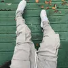 Men's Pants Stacked Jogger Cargo Sweatpants Thick fleece Pocket Track Pants Men clothing Top Selling Products 2024 clothes T240126