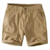 Shorts pour hommes 2024 Vêtements de travail Vintage et beau coton d'été ample grand kaki décontracté polyvalent