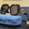 guucci Square GGity Full frame também Óculos Designer Mens Womens Sunglasses Marca de luxo Óculos de sol Drive Brand Box Temperamento Seaside Beach Design Elegante casual