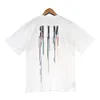 Erkek Tişörtleri Renkli Mektup Baskı Markası Erkekler Kısa Kollu T-Shirt Tasarımcı Kıyafetleri Tee Sesli Homme Spring O-Neck Tshirt 230