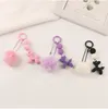 Portachiavi Portachiavi per bambole in resina Kawaii Portachiavi in peluche soffice Airpods Portachiavi Ciondolo Borsa da donna Regali per ragazze con palline colorate